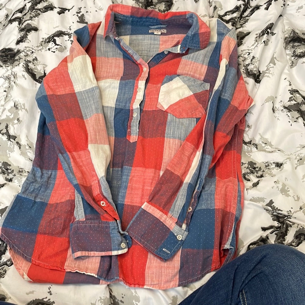 Red, White, Blue Flannel